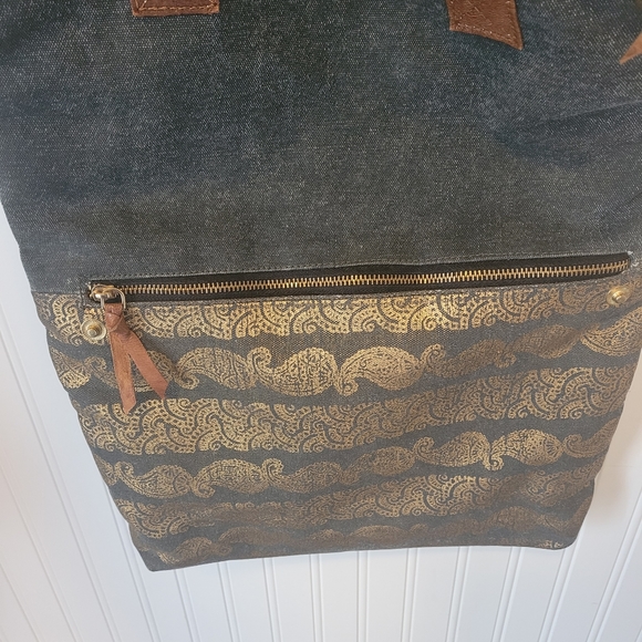 Mona B Upcycled Canvas Bag - Picture 3 of 7